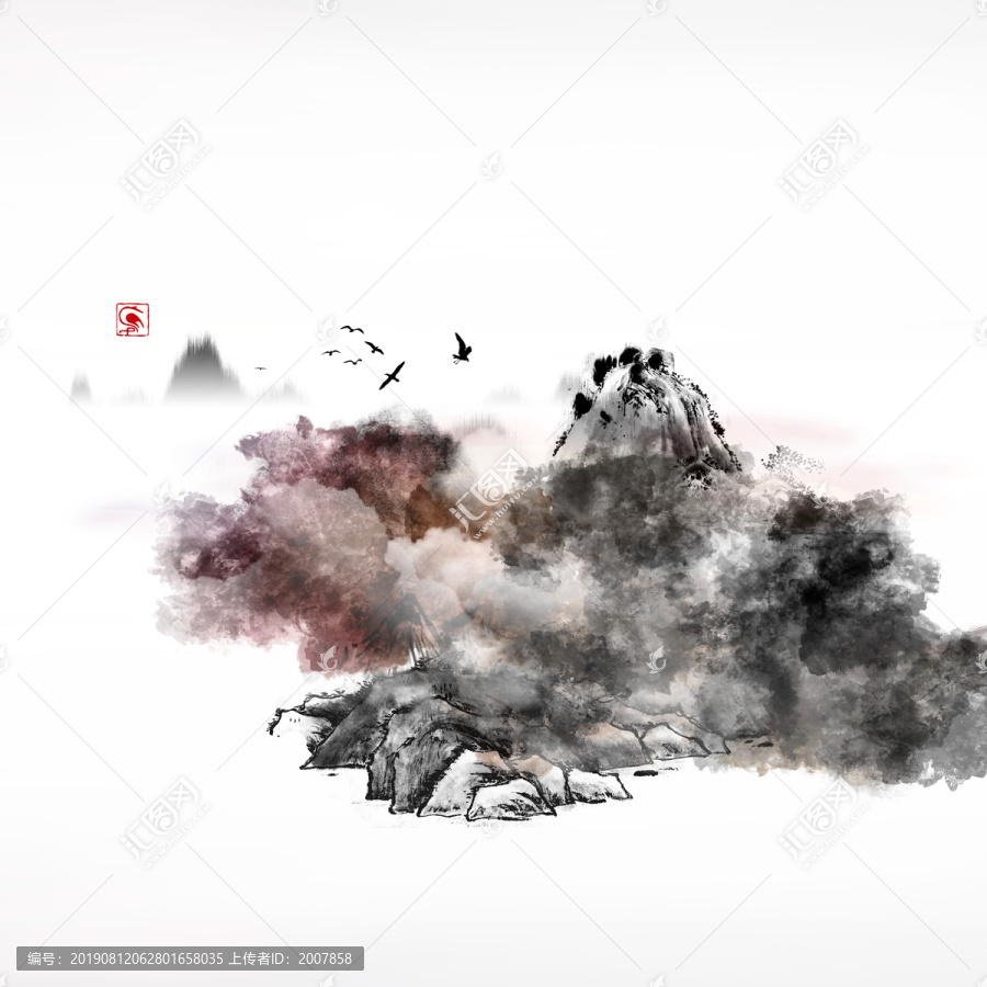 抽象水墨畫
