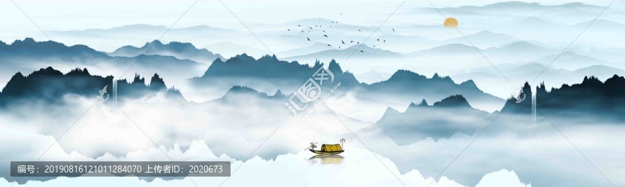 巨幅山水畫(huà)