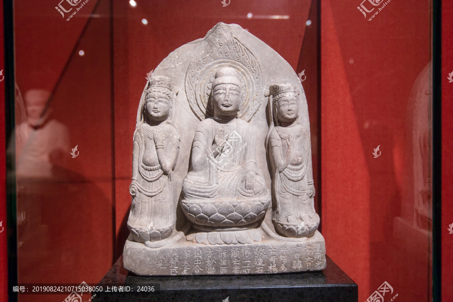 上海博物馆唐代韩弁智造佛石像