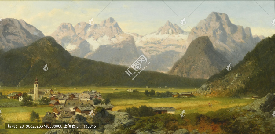 阿爾伯特齊默曼阿爾卑斯山達克斯坦山丘景觀