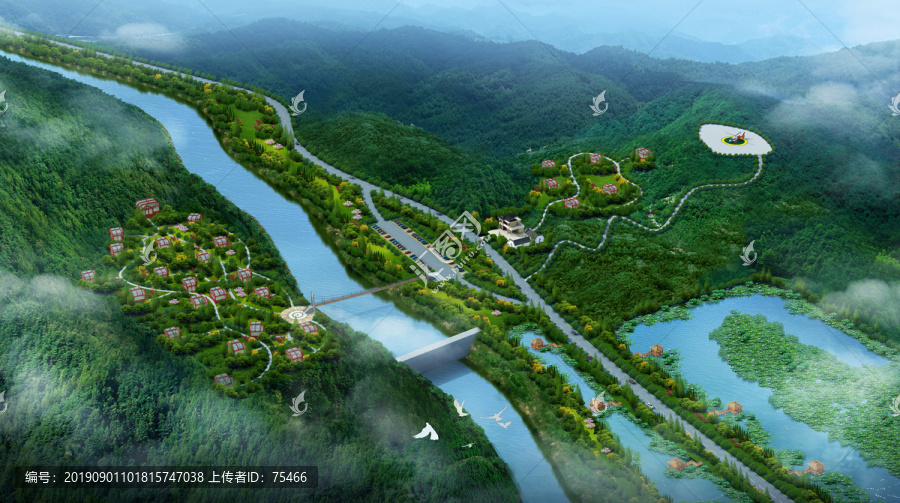 生態(tài)園鳥瞰圖