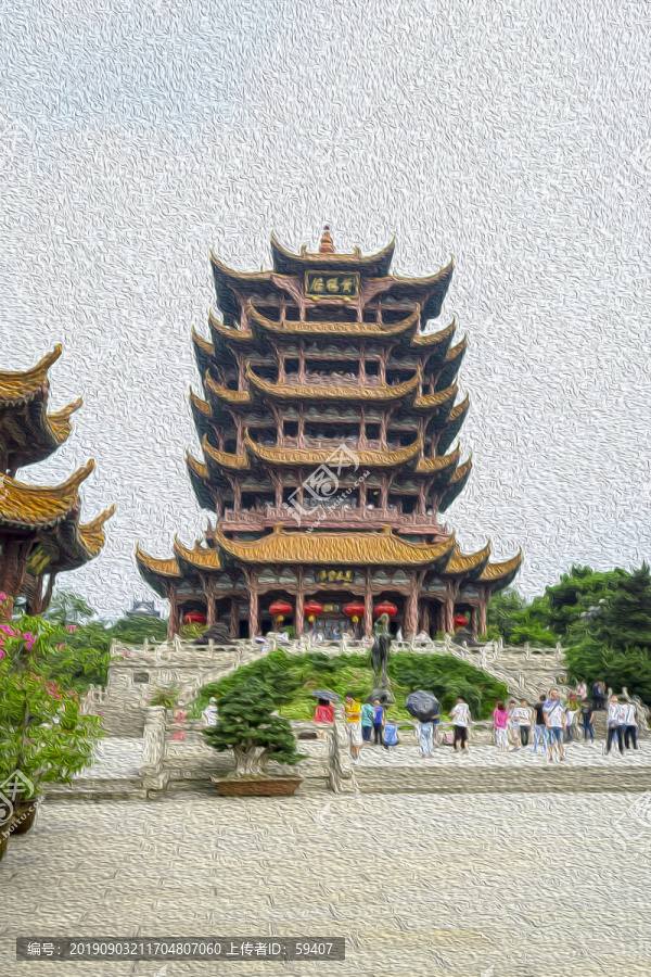黃鶴樓油畫
