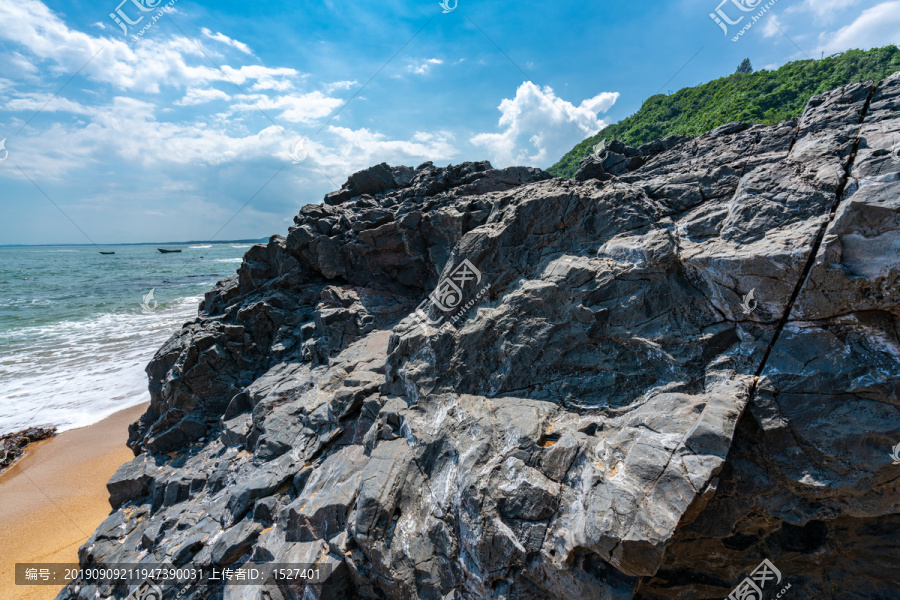 海南博鳌正门海山钦湾礁石