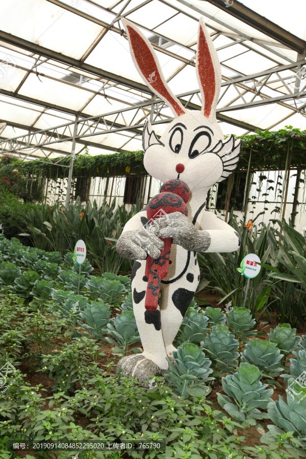寿光菜博会景观之兔子造型