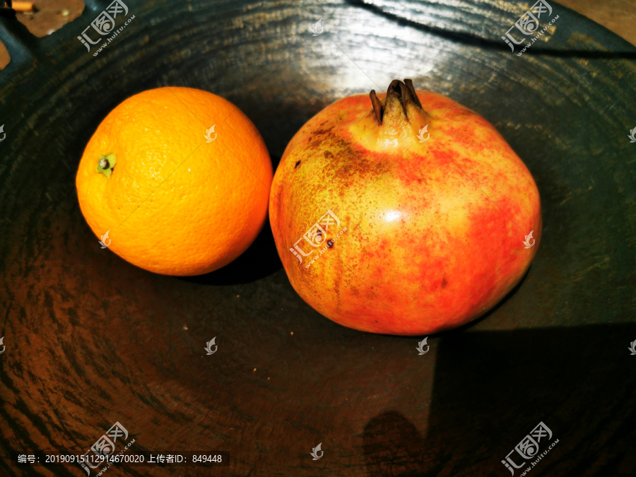 橘子石榴水果