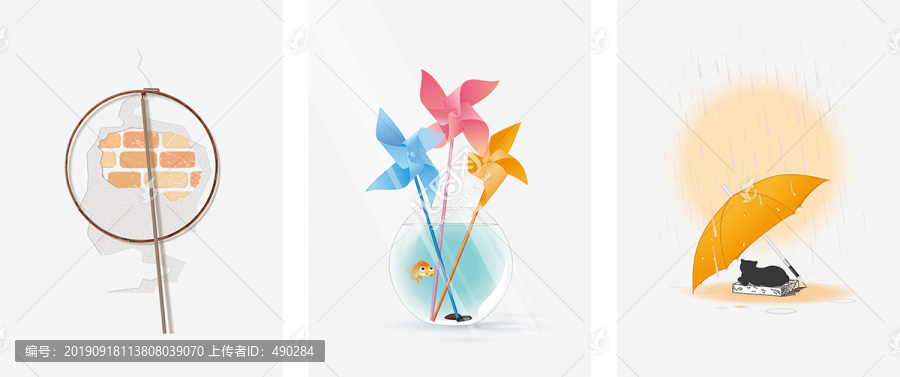 現(xiàn)代簡約心靈治愈小清新裝飾畫