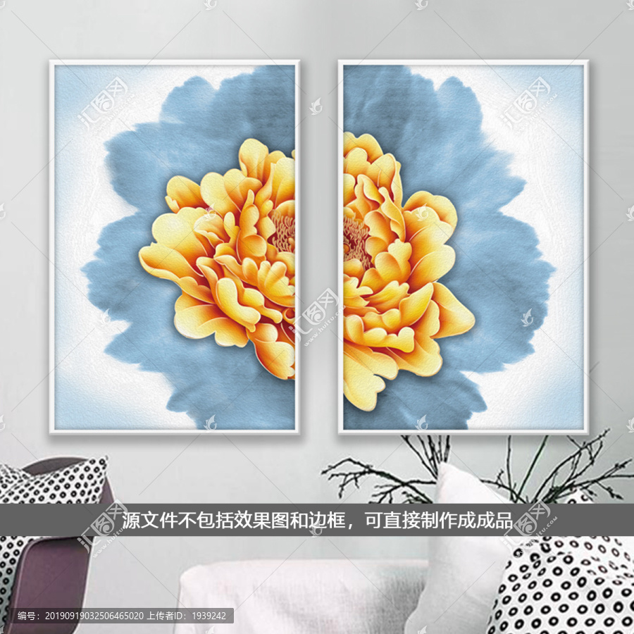 牡丹花裝飾畫(huà)