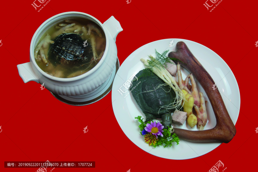 鮮鹿茸燉野生甲魚