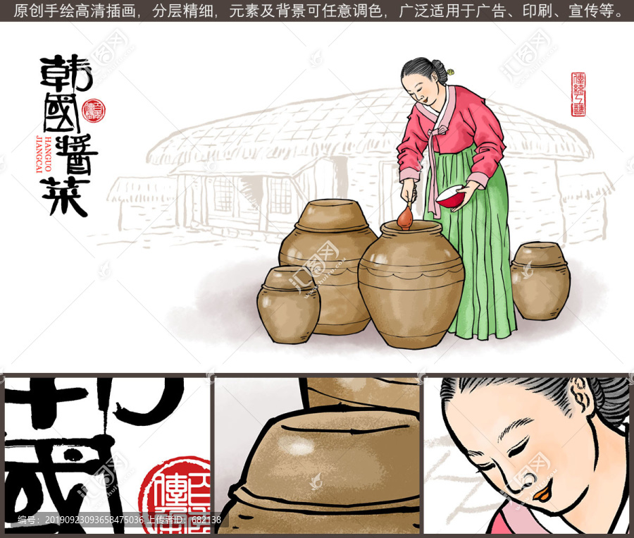 朝鮮族做醬圖
