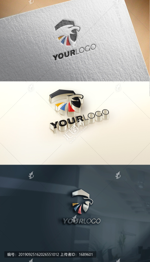 鷹頭盾牌logo