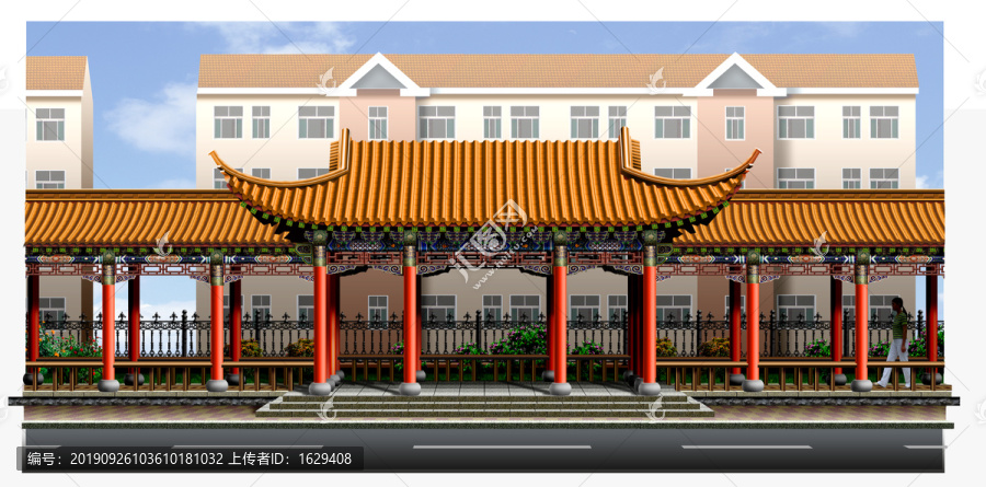 古建廊謝設計效果圖