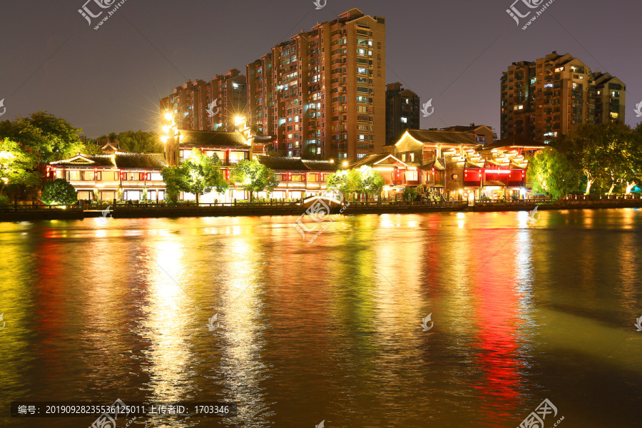 杭州京杭大运河夜景