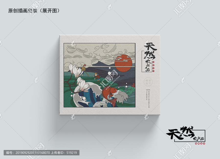 食品類禮盒包裝展開圖