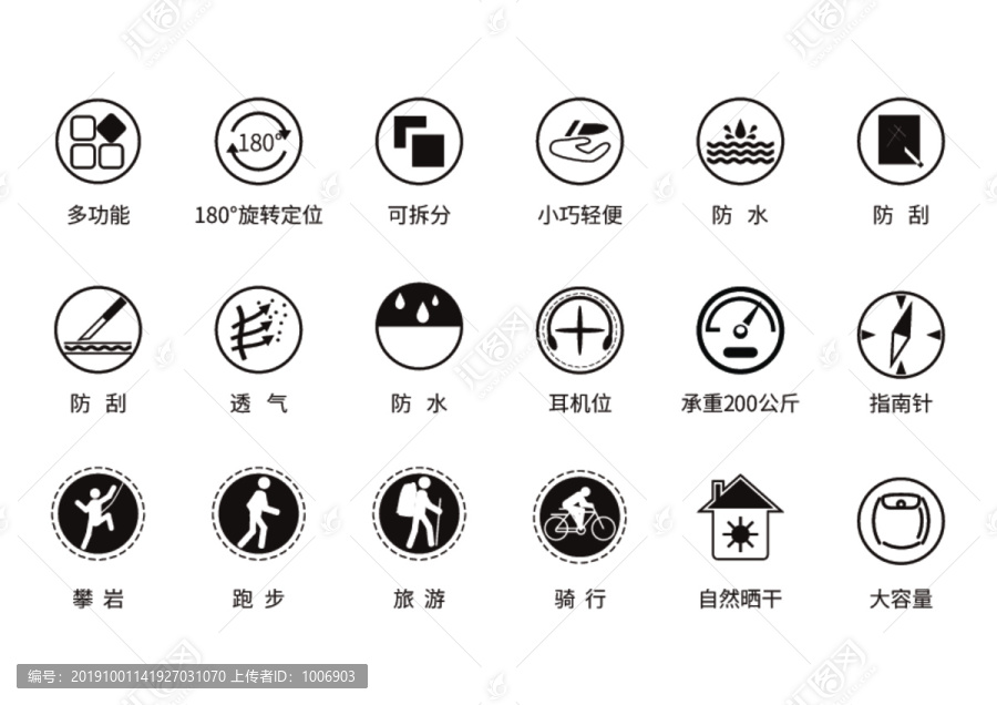 淘寶用小圖標(biāo)防水防刮透氣舒適