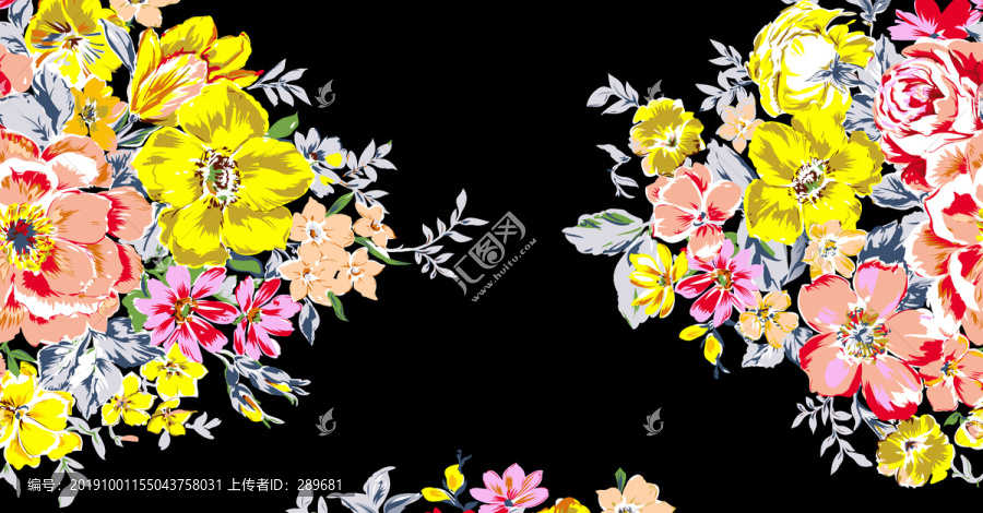 印花設(shè)計(jì)圖花朵