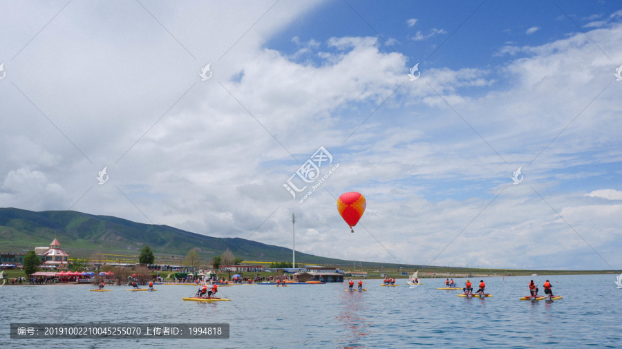 青海湖热气球