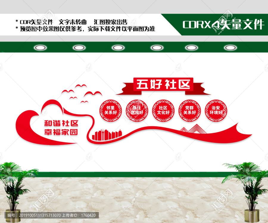 五好社區(qū)文化墻