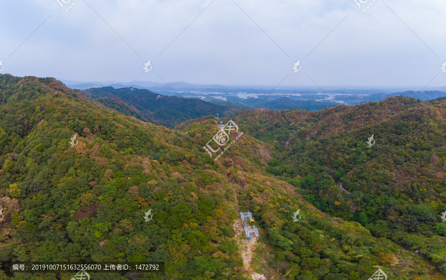 武汉木兰天池风景区航拍风光