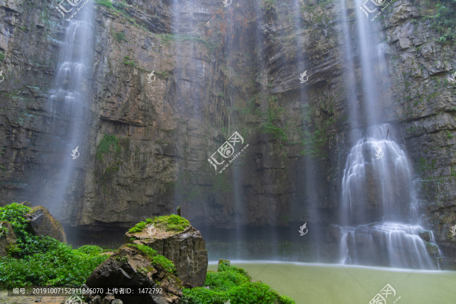 宜昌三峡大瀑布风景区夏日风光