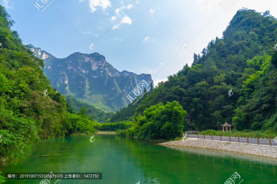 宜昌三峡竹海夏日迷人风光