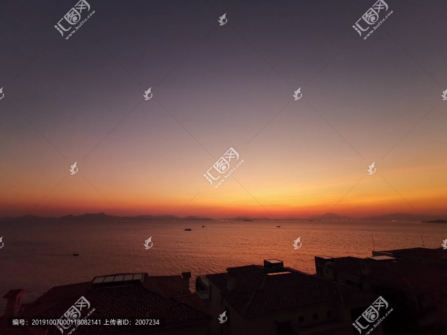 深圳大鵬黃昏夕陽(yáng)海岸