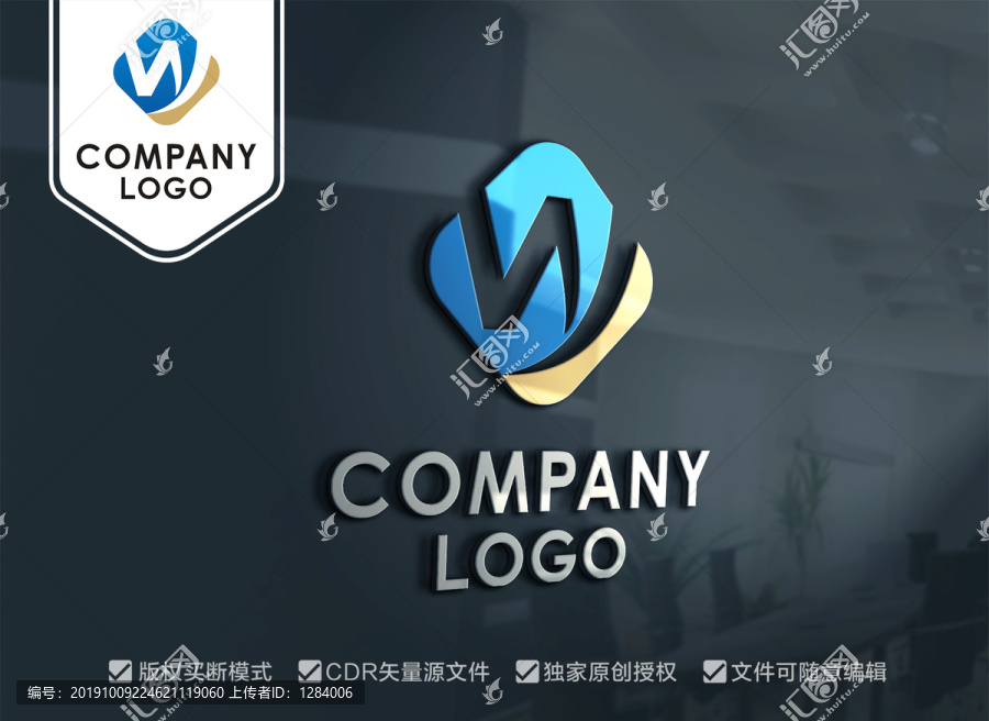 WY字母標志YW標志設(shè)計