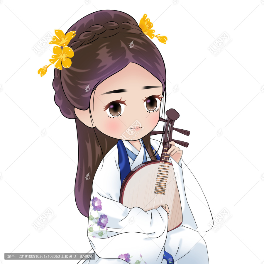 彈琵琶的姑娘