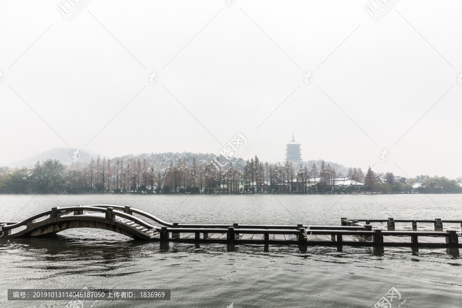 西湖雪景