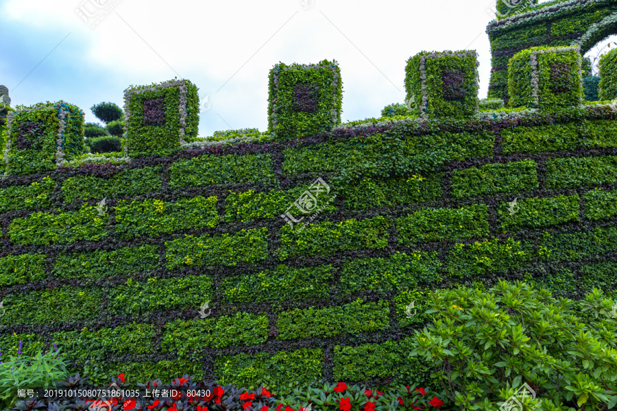 城墙绿植装饰