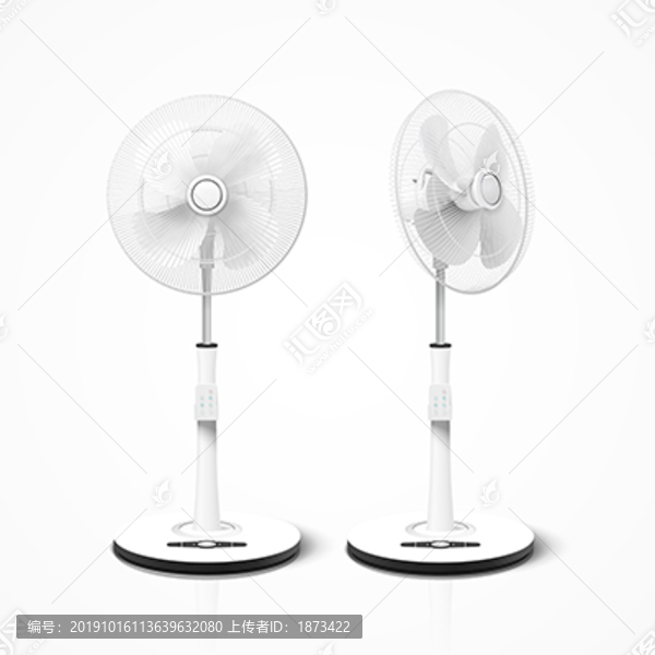 兩臺電風扇產品圖