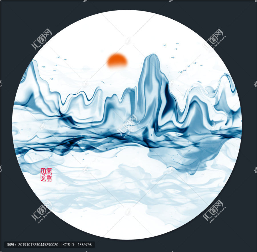 抽象山水畫