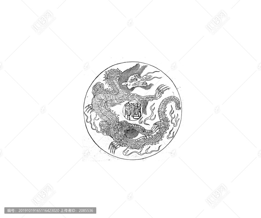 丁云鵬,龍紋