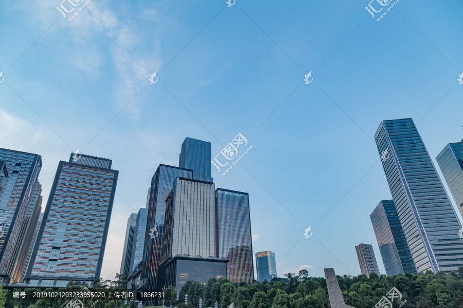 重庆江北嘴金融中心摩天楼