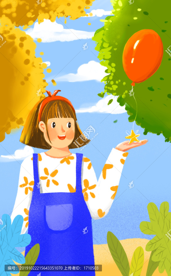 可愛兒童插畫包裝海報(bào)