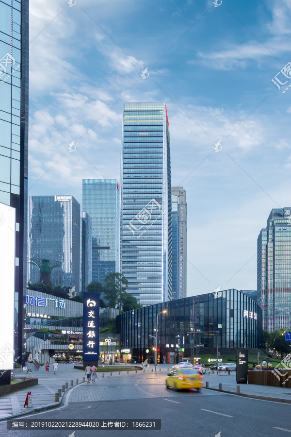 重庆江北城金融中心街景