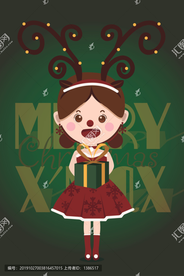 圣誕節(jié)鹿女郎