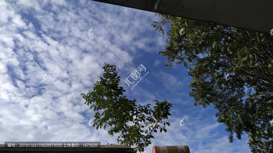 院子里的天空