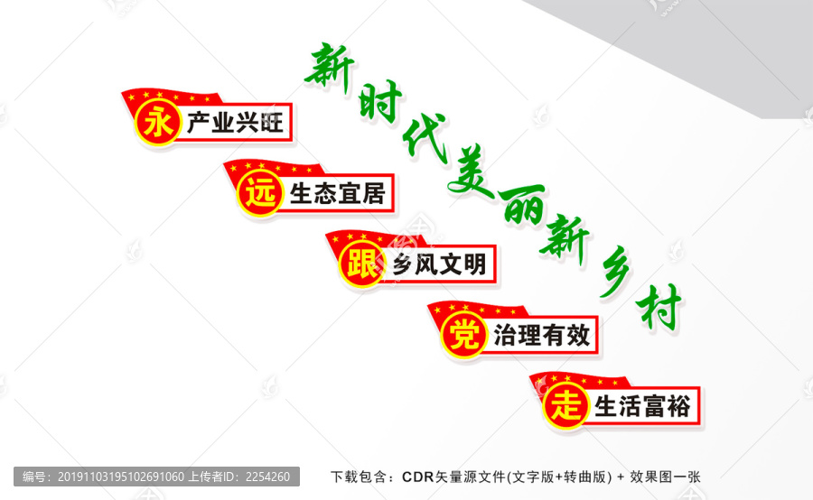 新時(shí)代鄉(xiāng)村振興樓梯