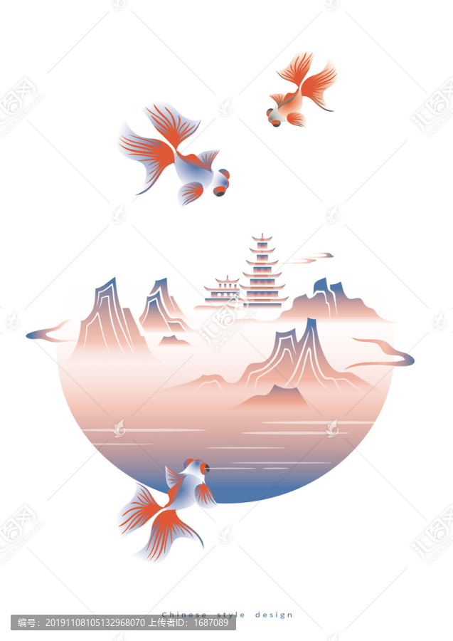 清新國(guó)風(fēng)裝飾畫