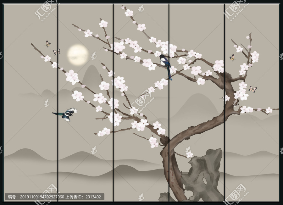 中式花鳥裝飾