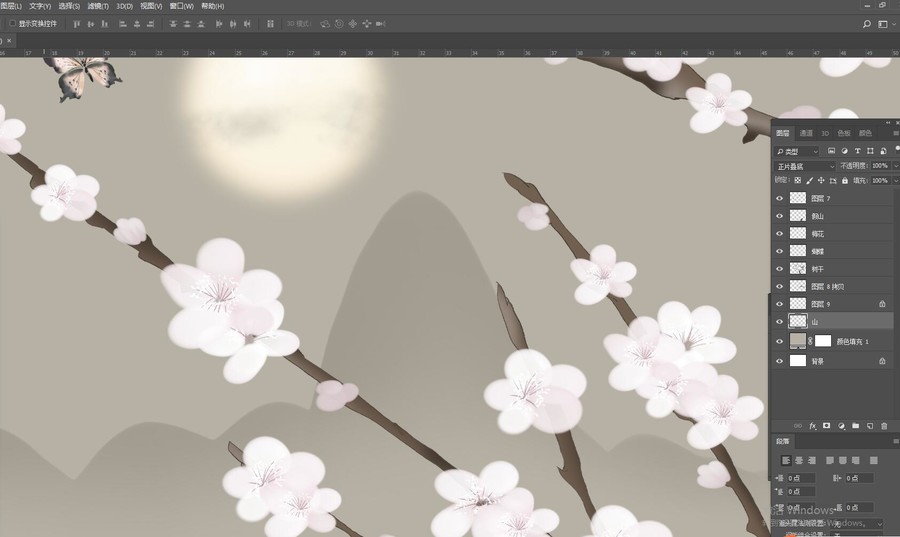 中式花鳥裝飾