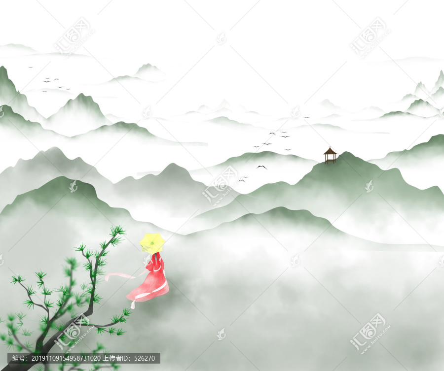 古風山水畫