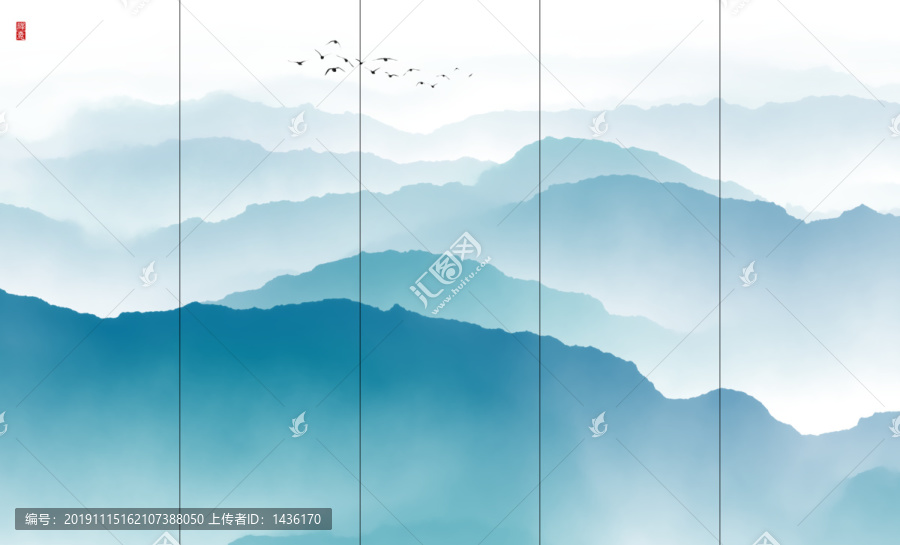 抽象意境水墨畫