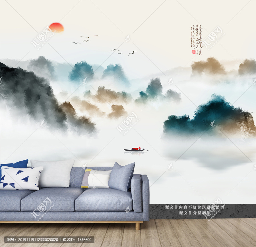 水墨玄關(guān)畫(huà)
