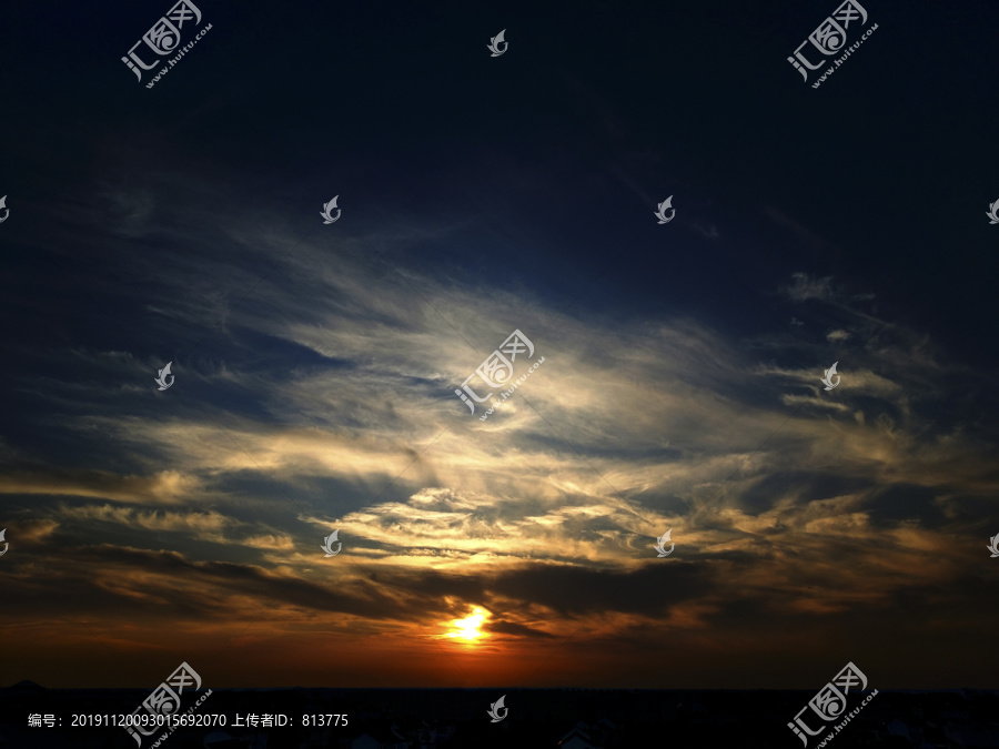 云海夕阳美