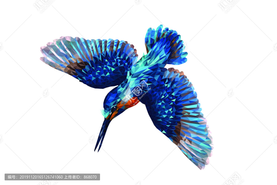 蜂鳥3D立體畫