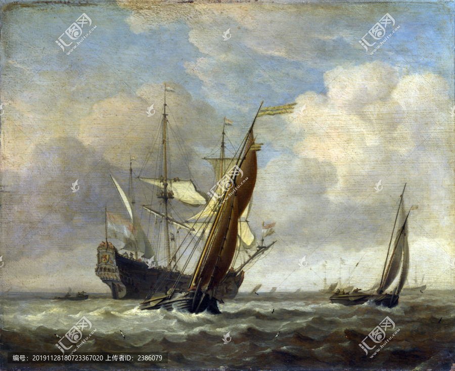 Willem,van,de,Velde荷蘭小威廉海洋風(fēng)景油畫