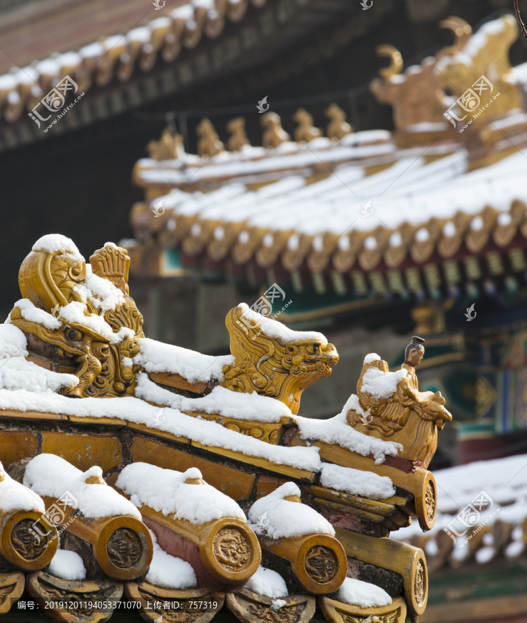 北京故宫雪景