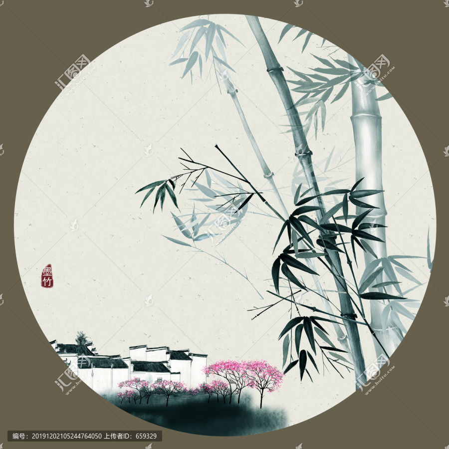 水墨竹子