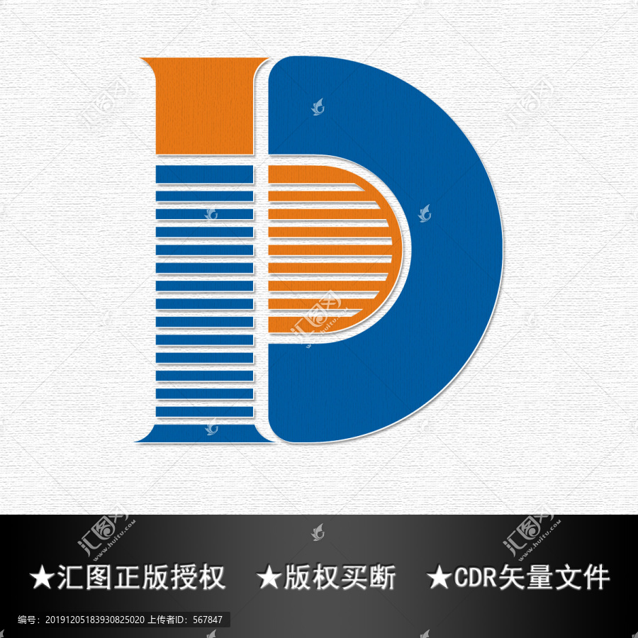 ID字母D字母P字母LOGO